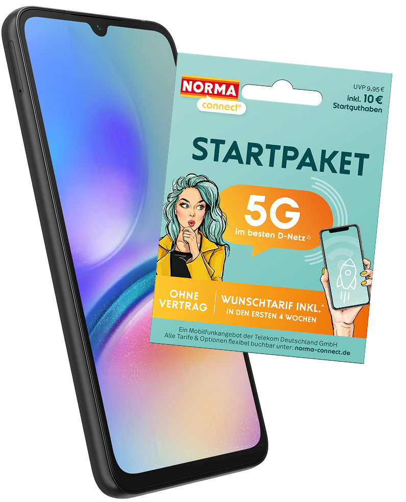 SAMSUNG Galaxy A05S + Startpaket 5G